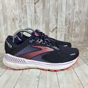 Brooks Adrenaline GTS 22 Women's Running‎ Shoes Black Purple Pink Size 9